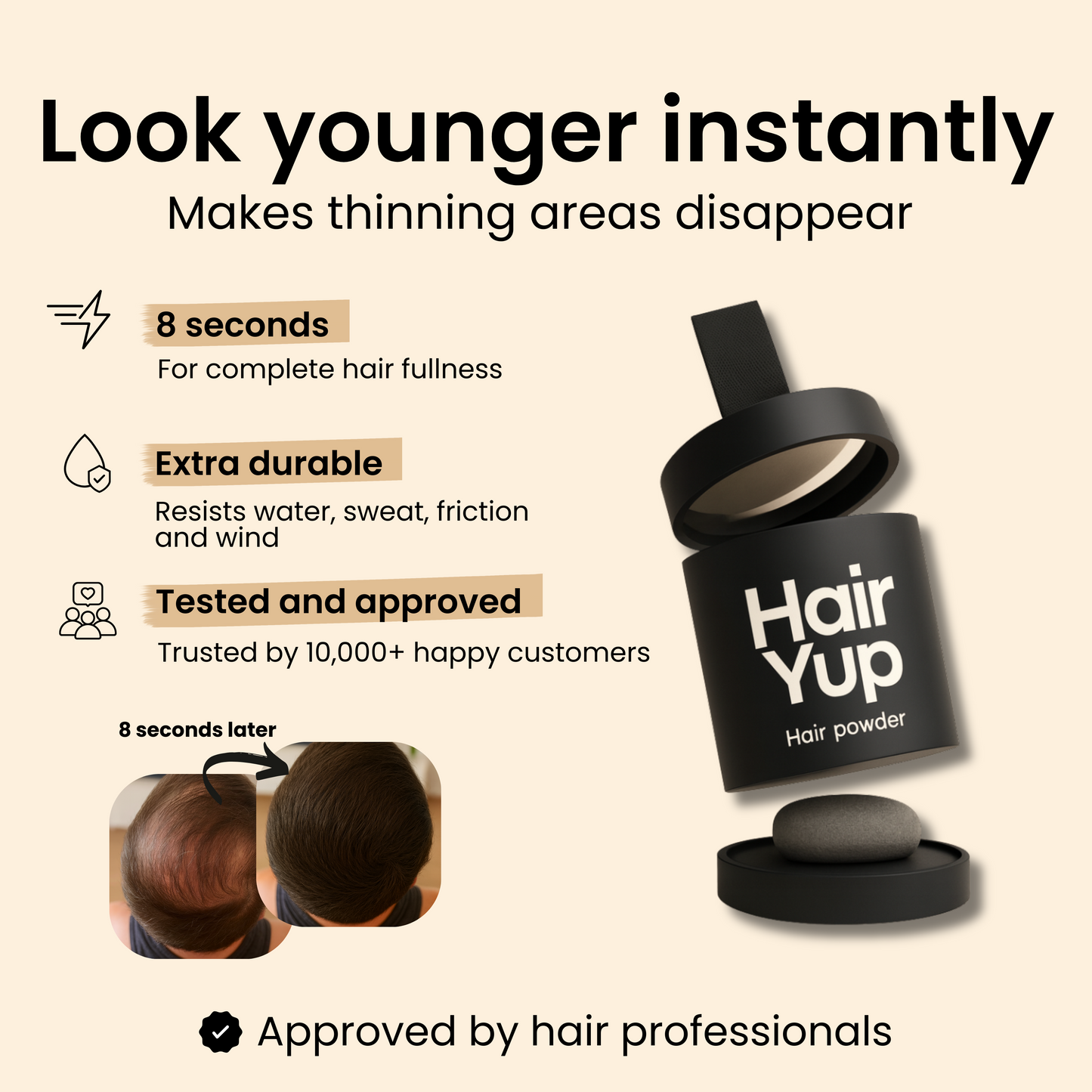 Rejuvenating hair powder - Hairyup